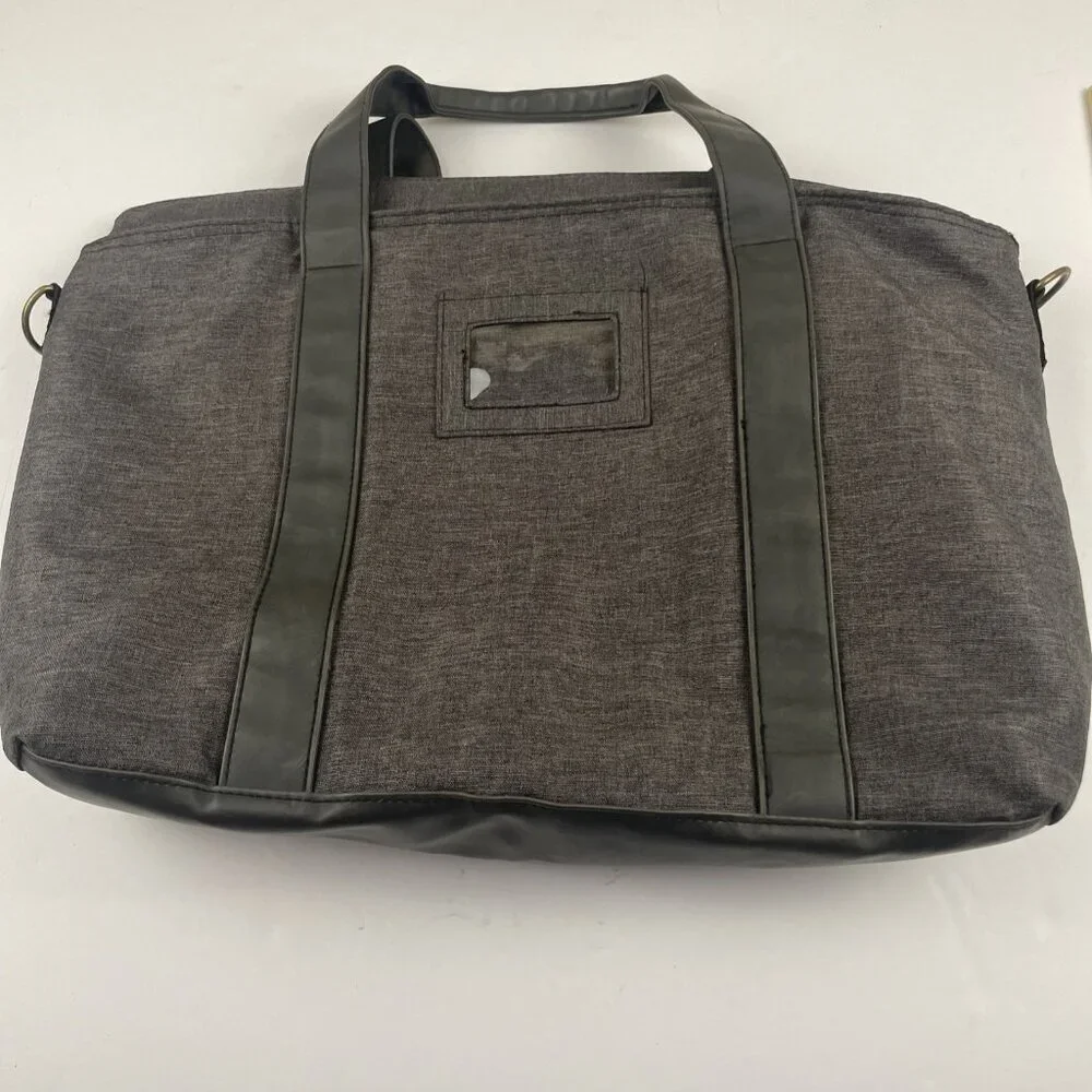 Super Bowl 50 Genuine Media Tote Bag Zip With Logo Patch Canvas Double Handle